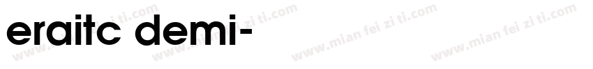 eraitc demi字体转换